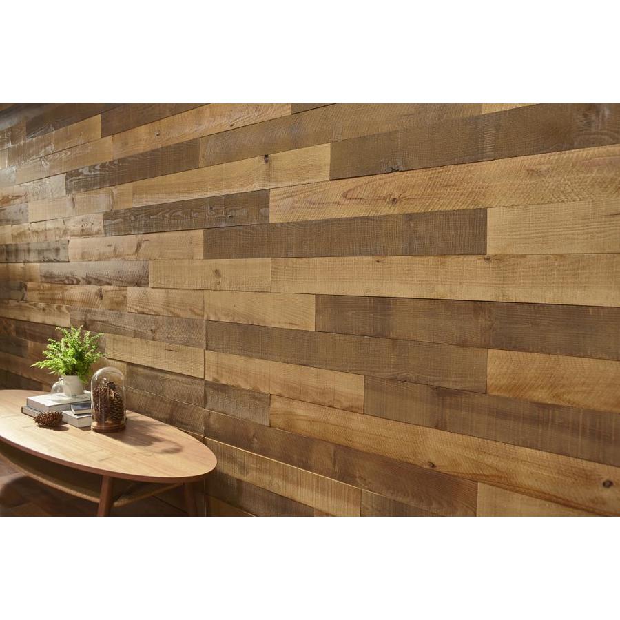 Timberwall Barnwood 4.95in x 3.25ft Smooth Heritage Brown Pine Wood