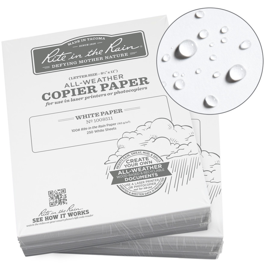 Rite in the Rain 8.5 x 11 White Notepad | 1008511