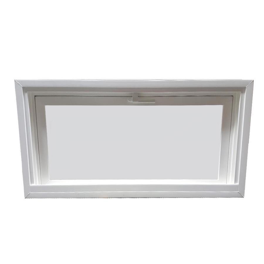 United Series 4800 32 in x 12 in 4800 Series Tilting Vinyl Double Pane Replacement Basement Hopper Window