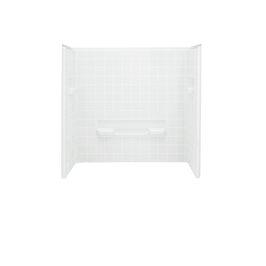 Sterling Advantage 2.875 in W x 32 in L x 66.25 in H White Vikrell Shower Wall Surround Back Panel