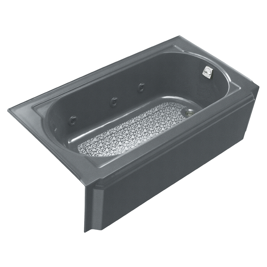 KOHLER Memoirs 60 in L x 33.75 in W x 17.43 in H Basalt Oval In Rectangle Whirlpool Tub