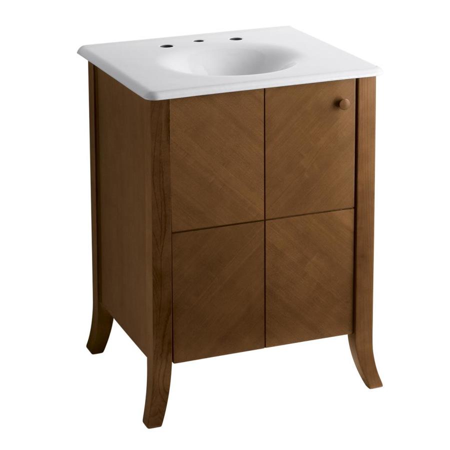 KOHLER Clermont Oxford Transitional Ailanthus Bathroom Vanity (Common 24 in x 22 in; Actual 24 in x 21.5 in)