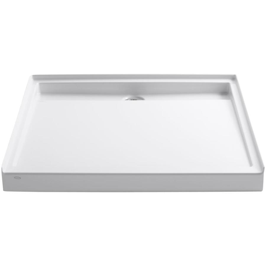 KOHLER Groove 48 in x 48 in White Acrylic Shower Base