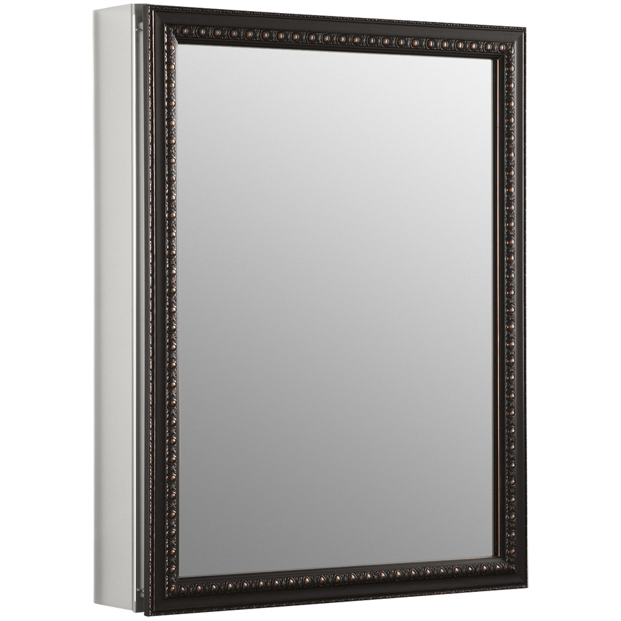 KOHLER KOHLER 20 in x 26 in Oil Rubbed Bronze Metal Surface Mount and Recessed Medicine Cabinet