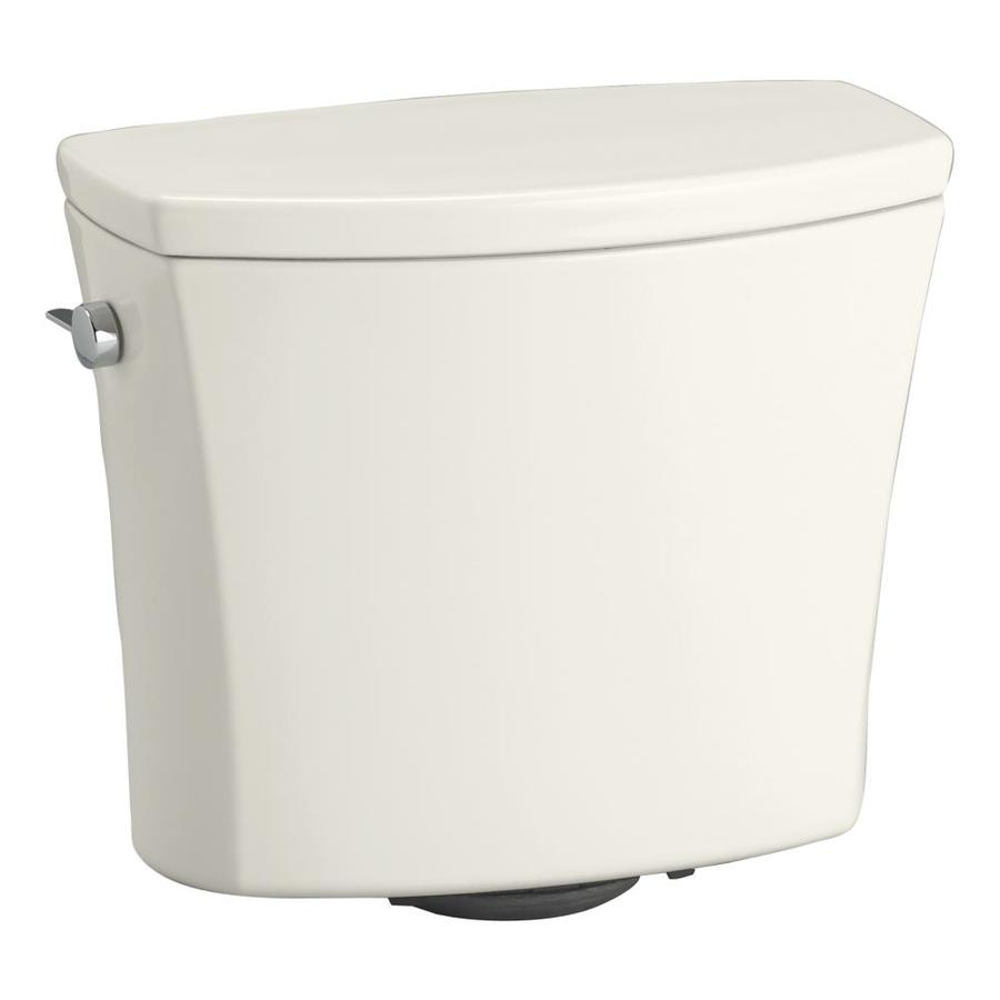 KOHLER Kelston Biscuit 1.28 GPF (4.85 LPF) 12 in Rough In Single Flush Toilet Tank