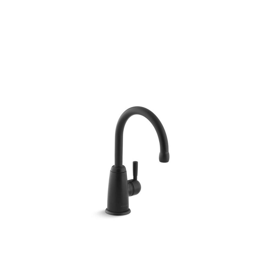 KOHLER Wellspring Matte Black High Arc Kitchen Faucet