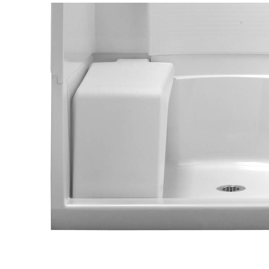 Sterling White Plastic Freestanding Shower Seat