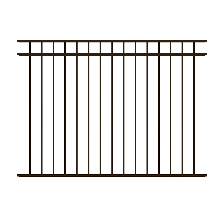 Ironcraft Powder Coated Aluminum Fence Panel (Common 52 in x 71.5 in; Actual 52 in x 71.5 in)