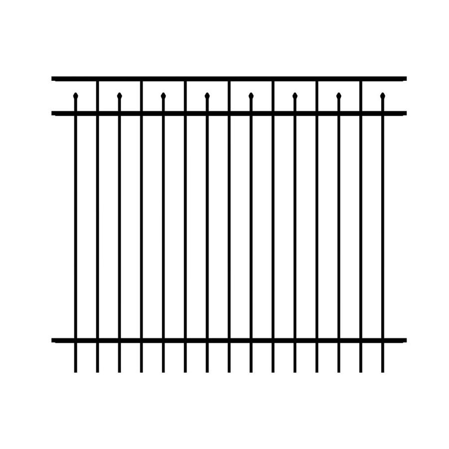 Ironcraft Powder Coated Aluminum Fence Panel (Common 60 in x 72.3 in; Actual 60 in x 72.3 in)