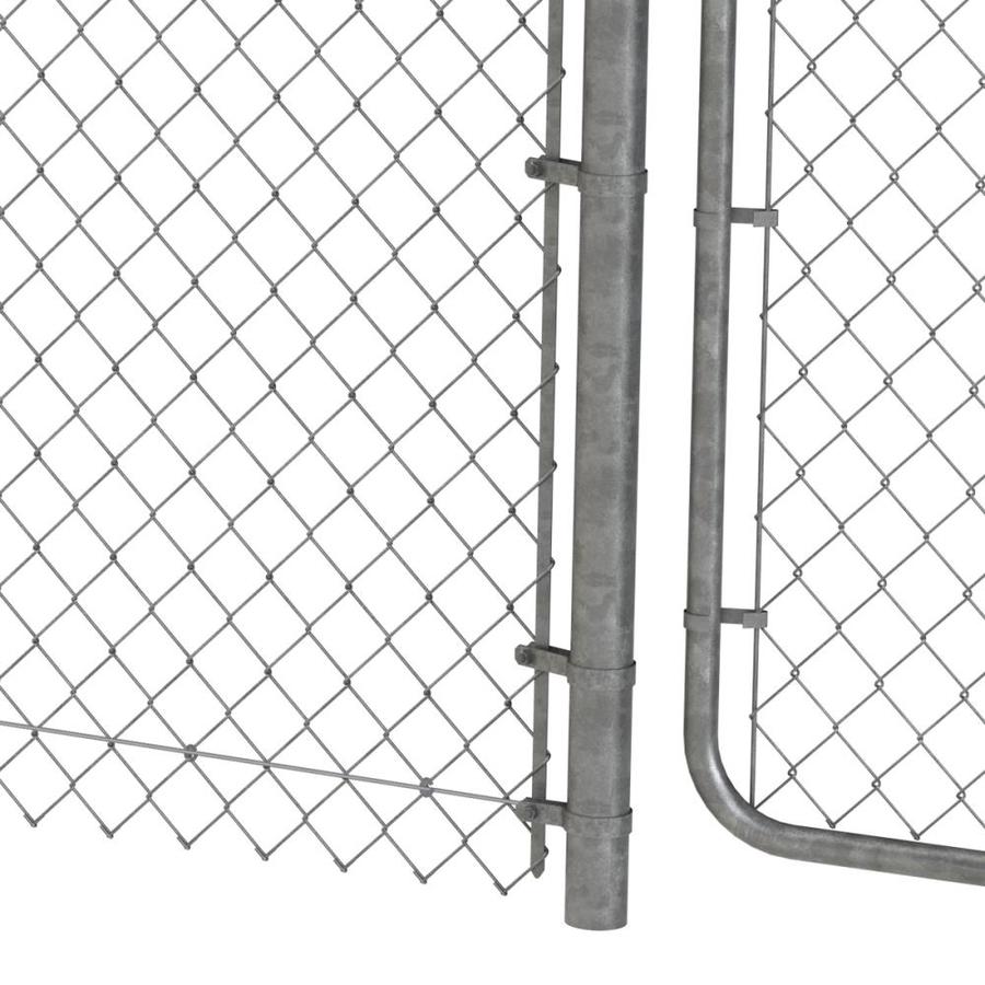 4 Ft H X 6 Ft W Galvanized Steel Chain Link Fence Gate In The Chain Link Fence Gates Department At Lowes Com