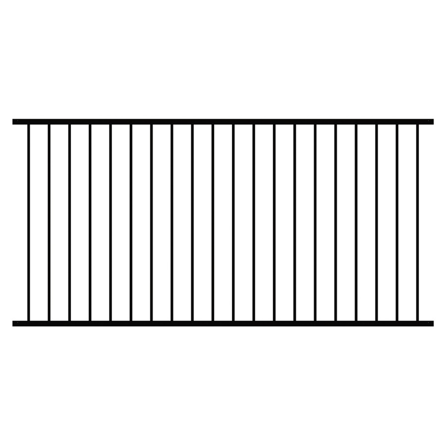 Ironcraft Powder Coated Steel Fence Panel (Common 46.3 in x 94 in; Actual 46.3 in x 94 in)