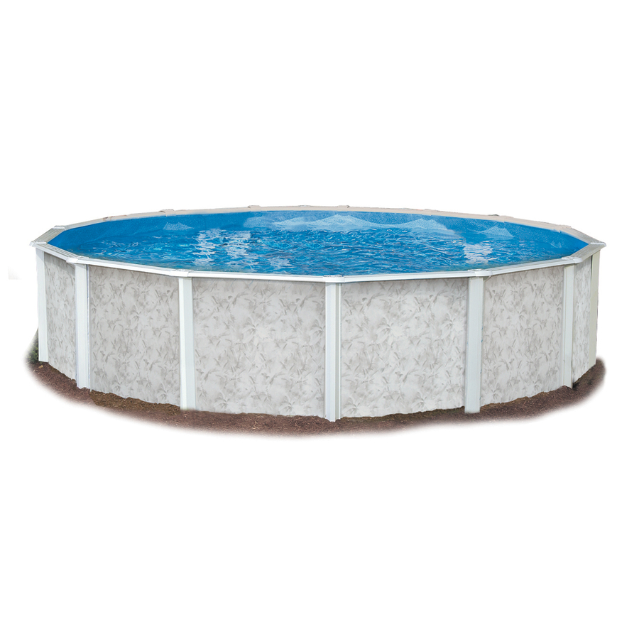 Embassy PoolCo Lakeshore 18 ft x 18 ft x 52 in Round Above Ground Pool