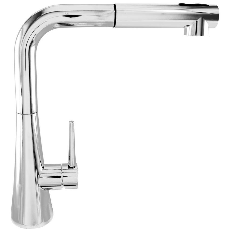 Mico Designs Churchill Polished Chrome 1 Handle Pull Out Kitchen Faucet