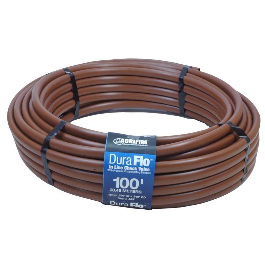 Agrifim 17mm x 100 ft Polyethylene Drip Irrigation Emitter Tubing