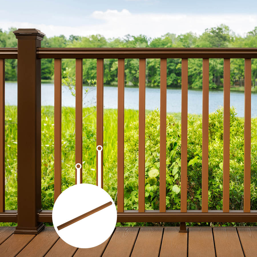 Trex Transcend Composite Deck Baluster (Common 2 in x 2 in x 36 in; Actual 1.418 in x 1.418 in x 37 in)