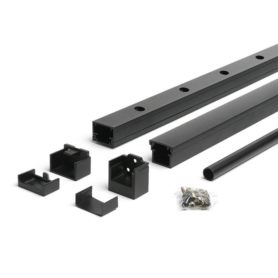 Trex 42 in x 96 in Charcoal Black Aluminum Porch Rail