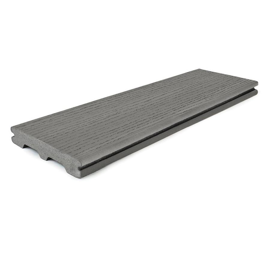 Style Selections Style Selections Natural Grey Groove Composite Deck Board (Actual 0.94 in x 5.5 in x 12 ft)