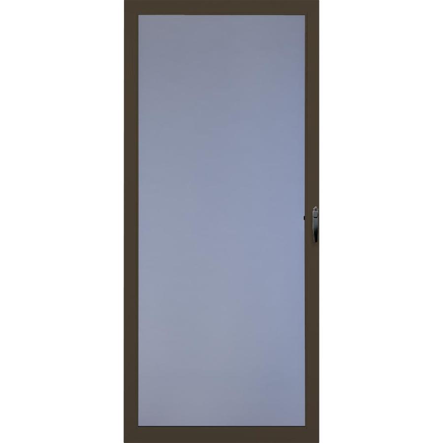 Comfort Bilt Brown Springfield Full View Tempered Glass Storm Door (Common 81 in x 36 in; Actual 81.28 in x 37 in)