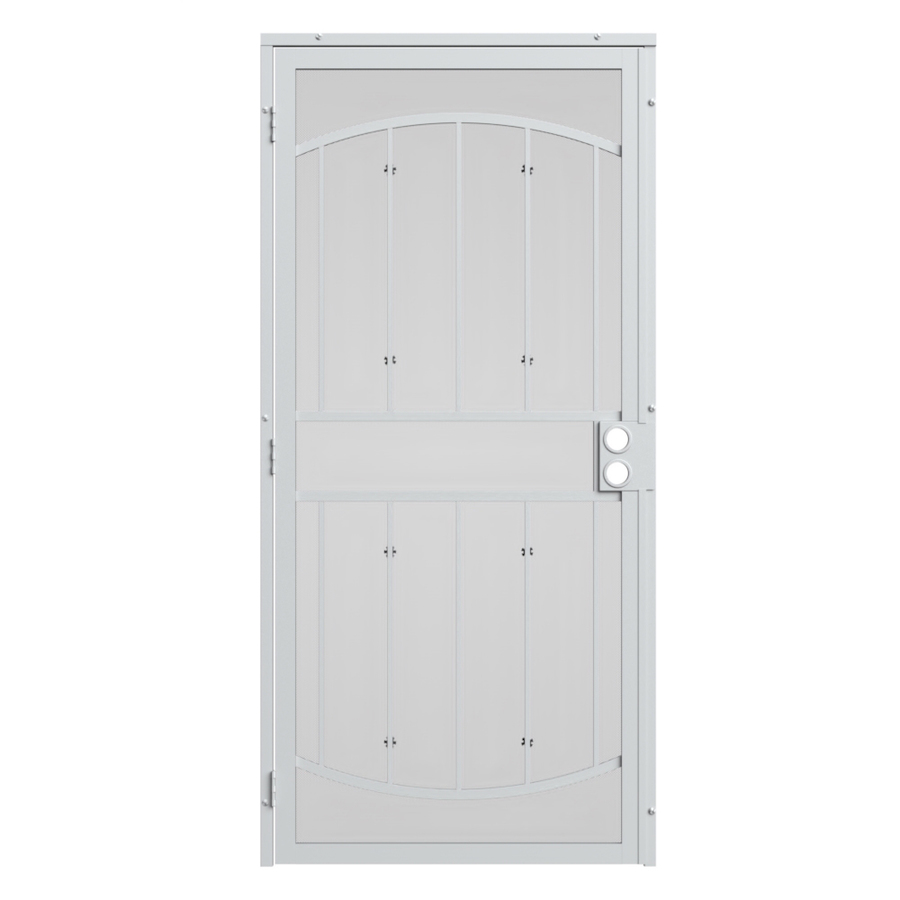 Gatehouse Gibraltar White Steel Security Door (Common 32 in x 81 in; Actual 35 in x 81 in)