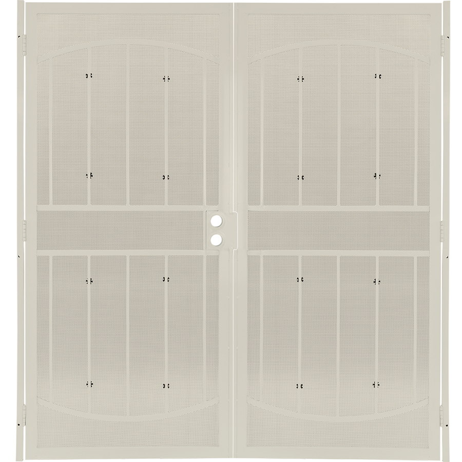 Gatehouse Gibraltar Almond Steel Security Door (Common 81 in x 64 in; Actual 81 in x 66.75 in)