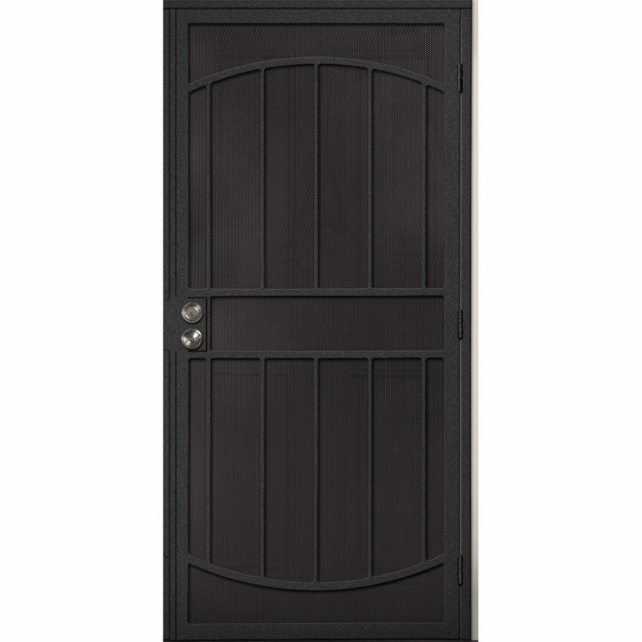 Gatehouse Gibraltar Silver Steel Security Door (Common 36 in x 81 in; Actual 39 in x 81 in)