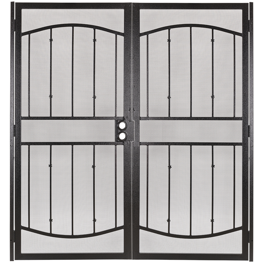 Gatehouse Gibraltar Bronze Steel Security Door (Common 72 in x 81 in; Actual 74.75 in x 81 in)