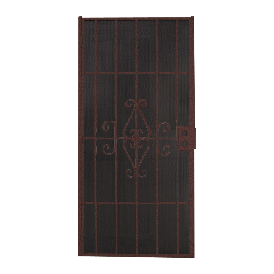 Comfort Bilt Magnum Bronze Steel Security Door (Common 32 in x 81 in; Actual 35 in x 80.75 in)