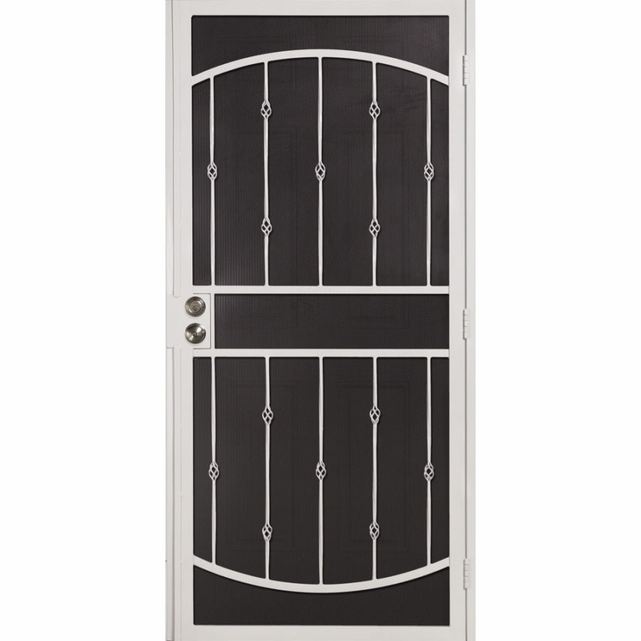 Gatehouse Pendleton White Steel Security Door (Common 81 in x 36 in; Actual 81 in x 39 in)