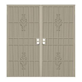 Gatehouse 64 in x 81 in Ares Almond Steel Security Door