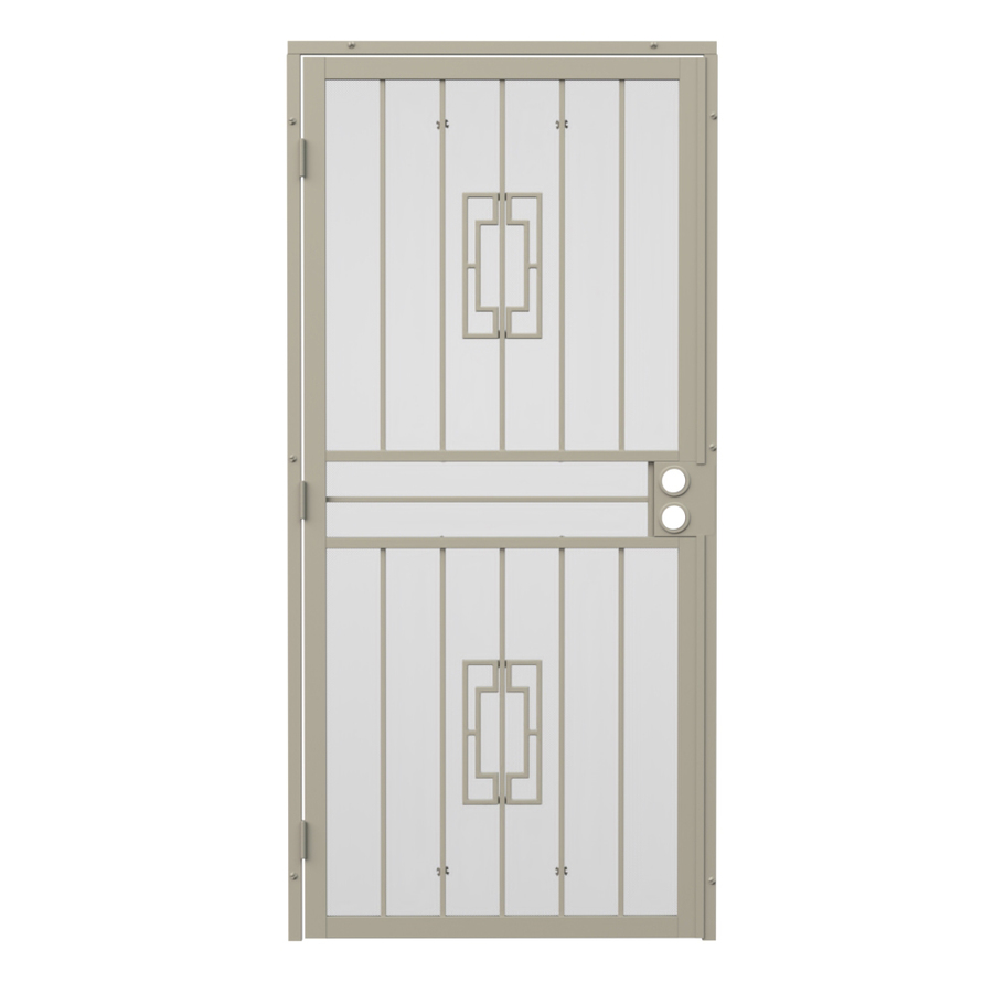 Gatehouse Ventura Almond Steel Security Door (Common 80 in x 36 in; Actual 81 in x 39 in)