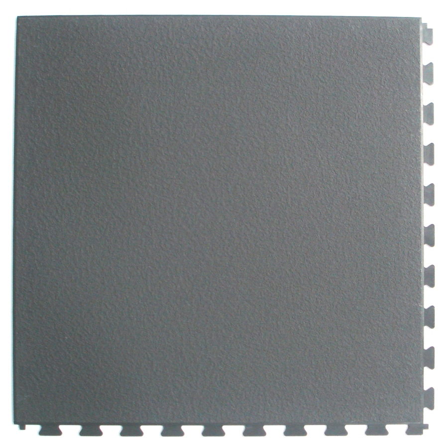 Shop Blue Hawk 18.5in x 18.5in Gray Interlocking System Garage Tile at
