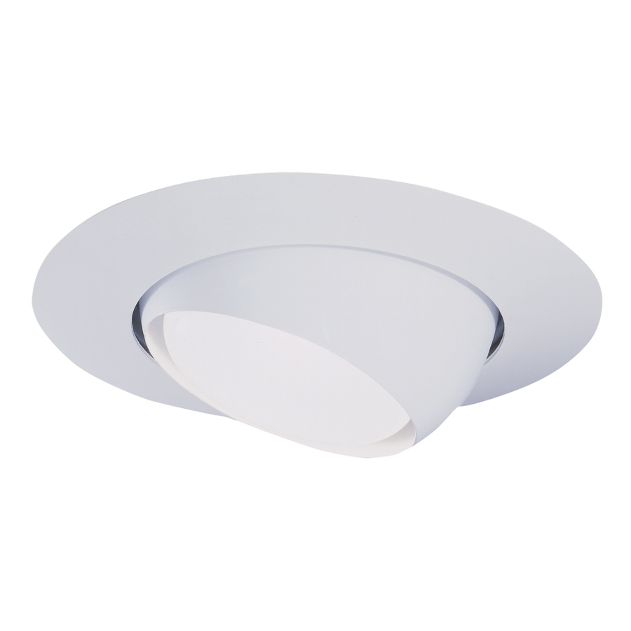 Halo 6 in White Eyeball Recessed Light Trim