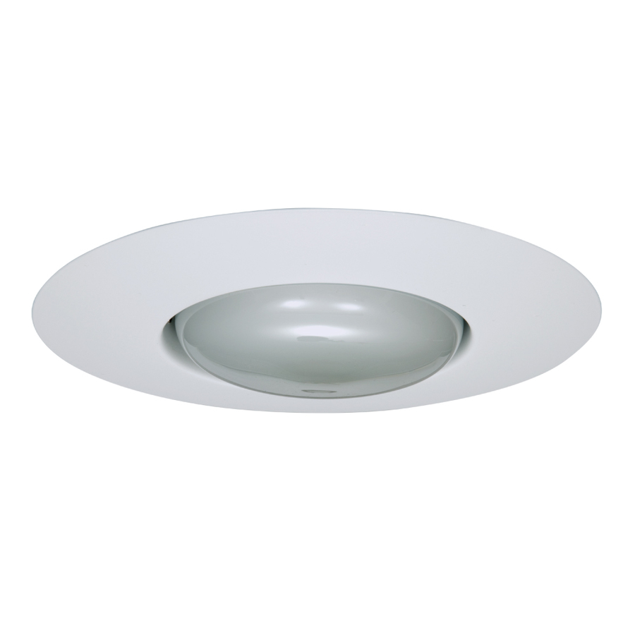 Halo 6 in White Open Recessed Light Trim