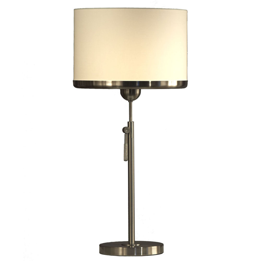 Shop NOVA 30-in Brushed Nickel Touch On/Off Indoor Table Lamp with ...
