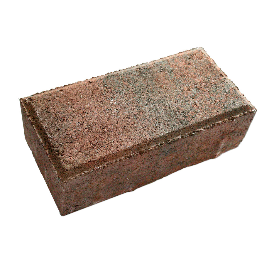 Shop Red Charcoal Holland Paver (Common: 4-in x 8-in; Actual: 3.8-in H ...