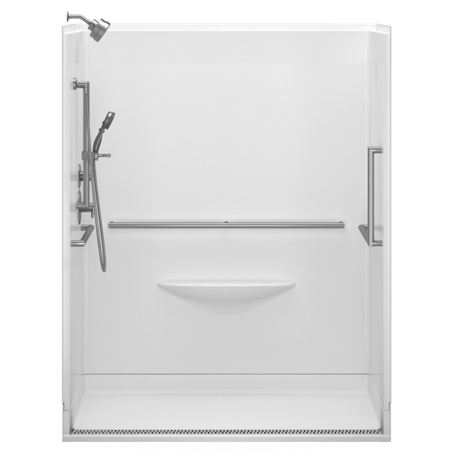 Delta 63 in H x 78.75 in W x 39 in L Bright White Acrylic 1 Piece Shower