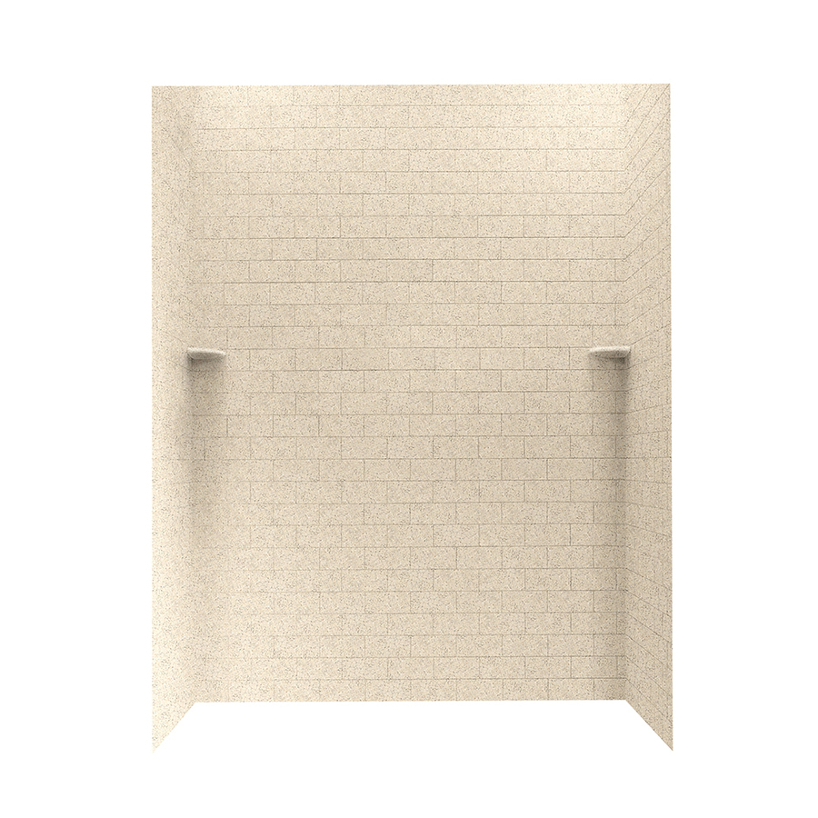 Swanstone Bermuda Sand Solid Surface Shower Wall Surround Side and Back Panels (Common 62 in x 36 in; Actual 72.5 in x 62 in x 36 in)