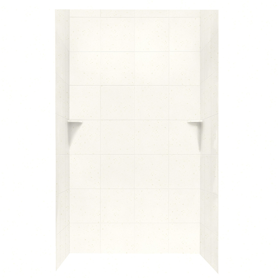 Swanstone Baby's Breath Solid Surface Shower Wall Surround Side and Back Panels (Common 48 in x 48 in; Actual 96 in x 48 in x 48 in)