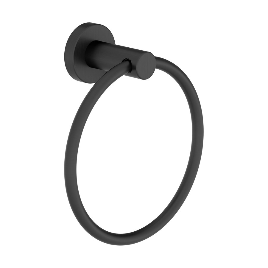 matte black hand towel ring
