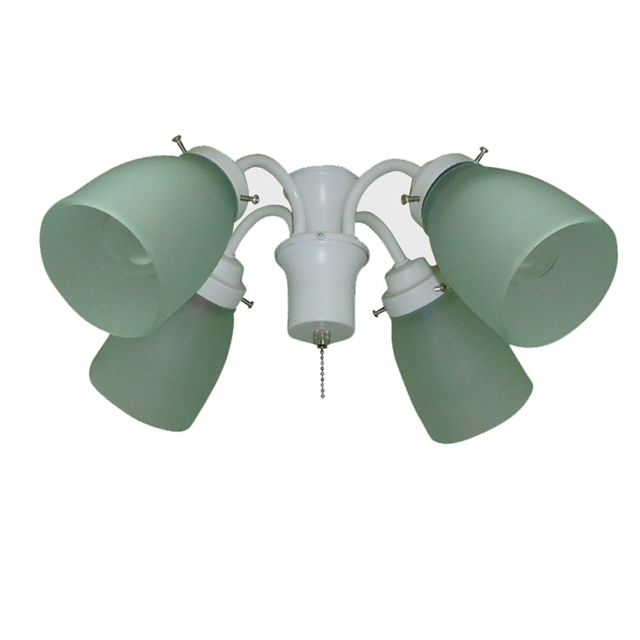 Harbor Breeze 4 Light White Ceiling Fan Light Kit with 4 Shades Glass or Shade