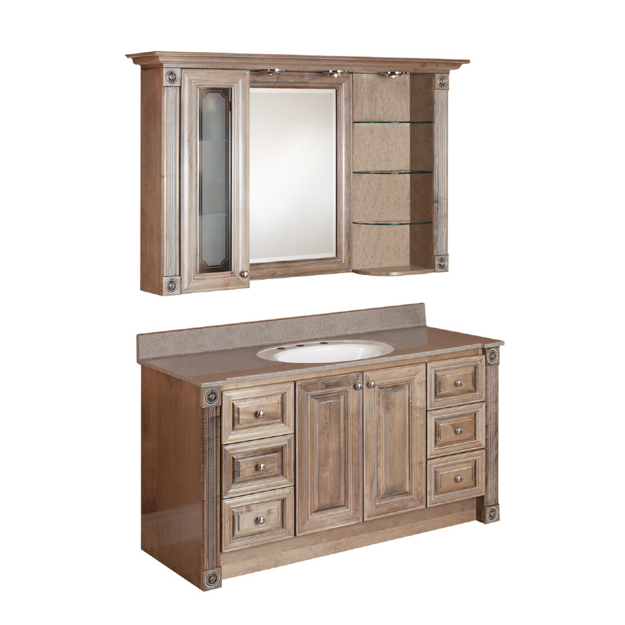 Magick Woods 59 Rustic Glazed Duchess Bath Vanity with Top