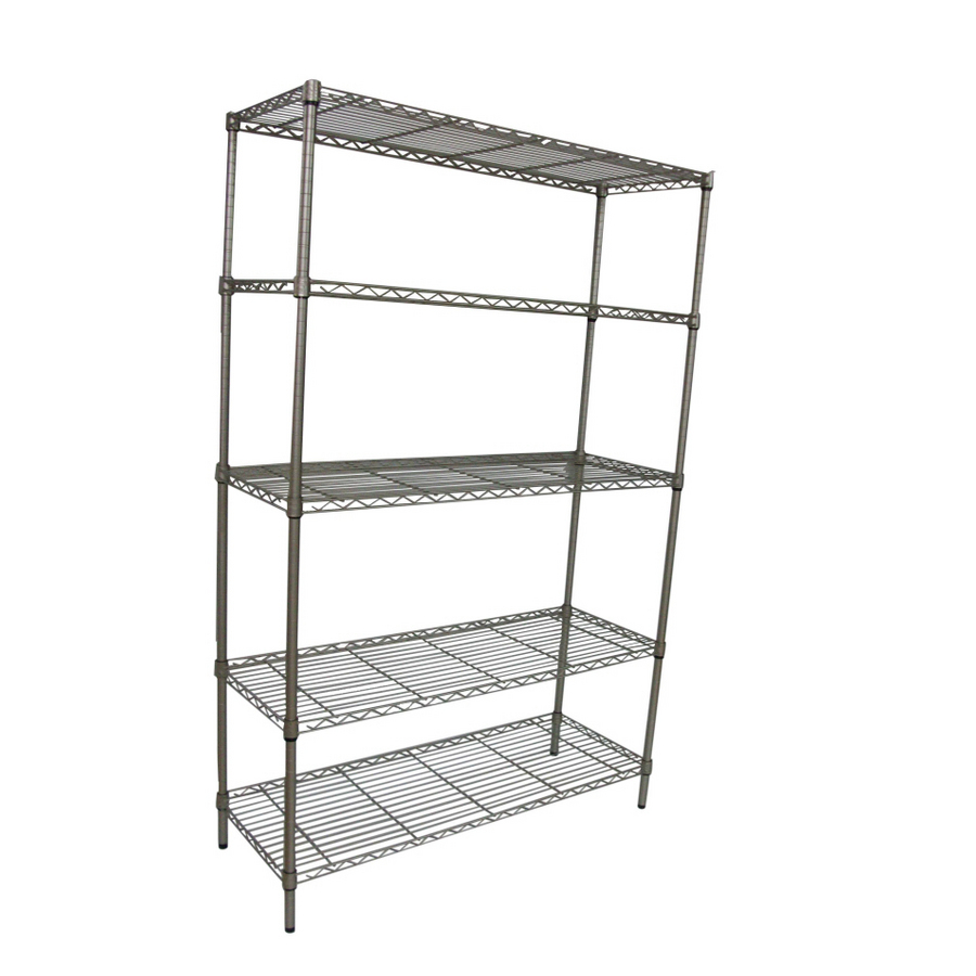 Real Organized 74 in H x 48 in W x 18 in D 5 Tier Steel Freestanding Shelving Unit