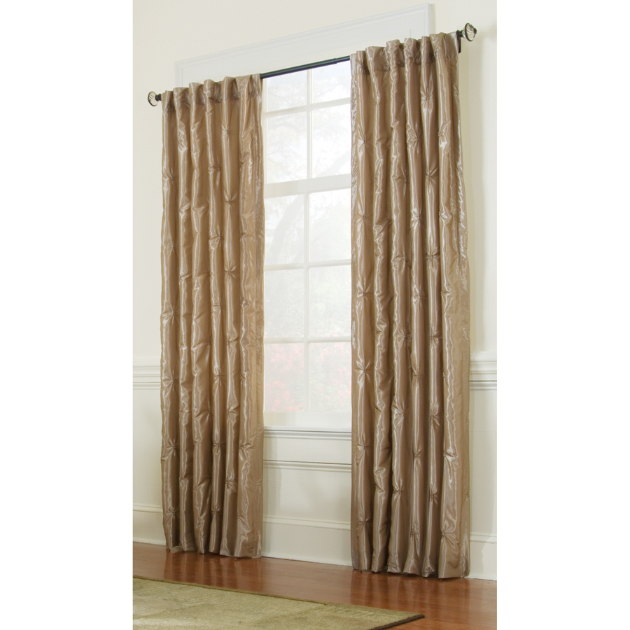 allen + roth Belleville 84 in L Room Darkening Sand Thermal Back Tab Window Curtain Panel