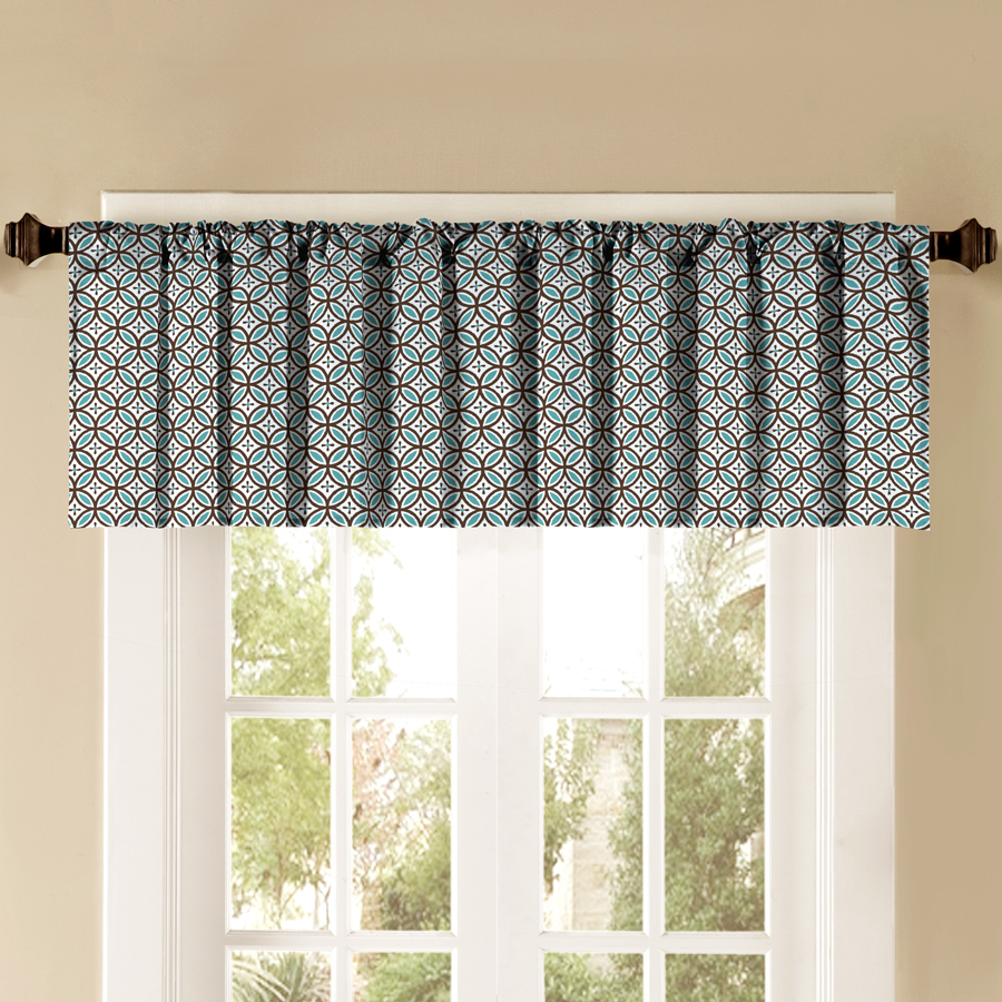 Style Selections 52 in L Thermal Chocolate Tailored Valance