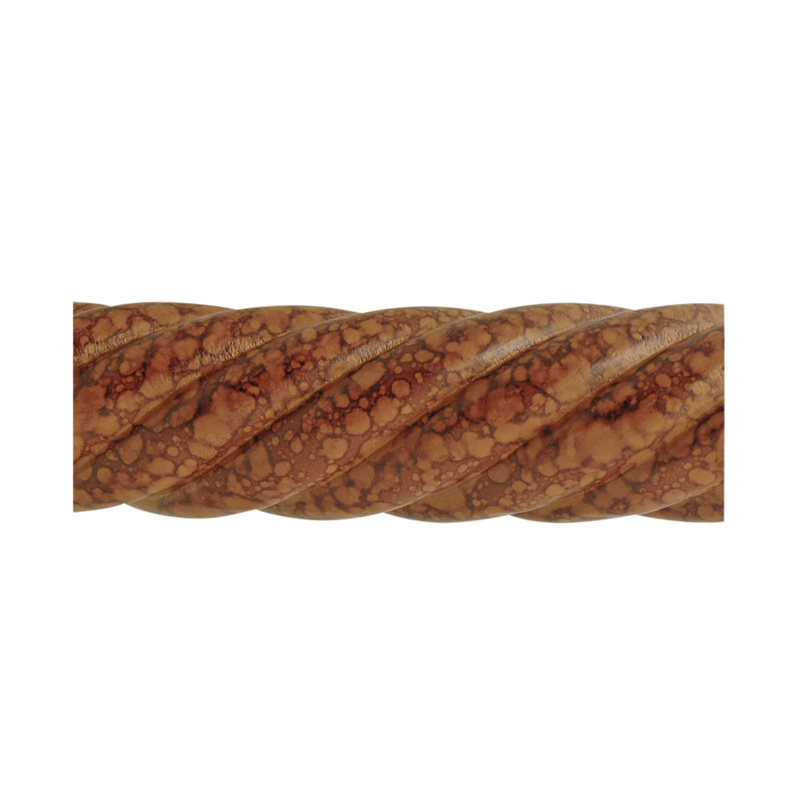 allen + roth 96 Tortoise Twist Wood Curtain Rod