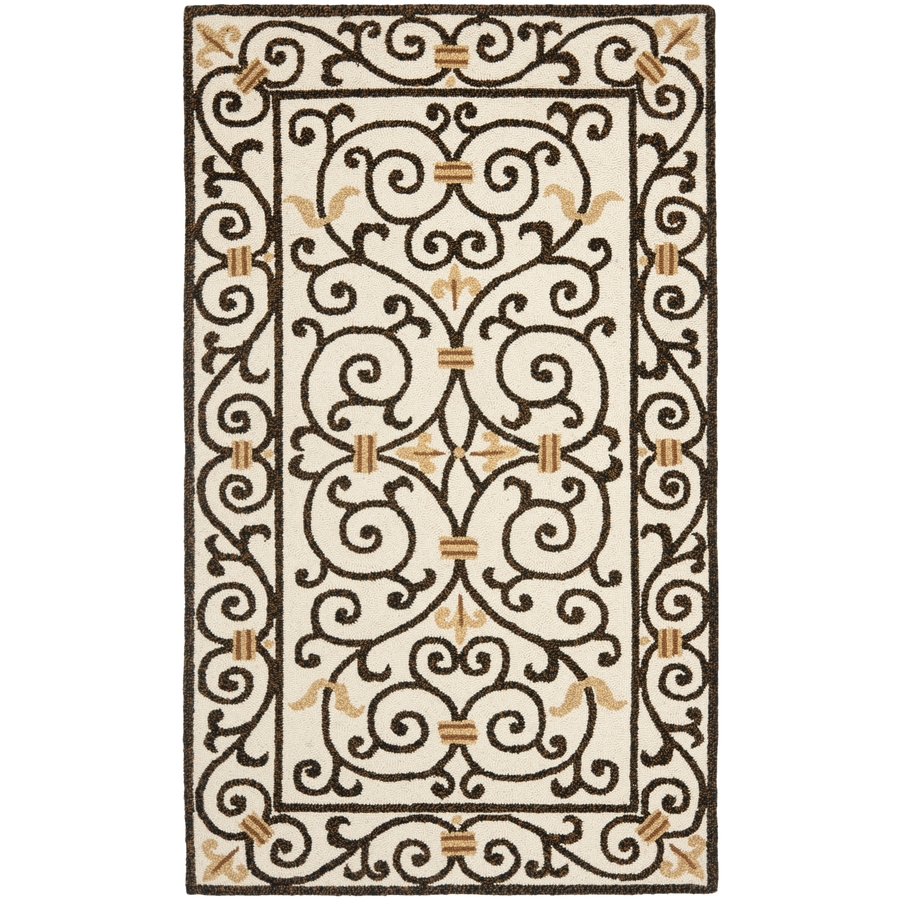 Safavieh Chelsea 33 in x 57 in Rectangular White Transitional Wool Accent Rug