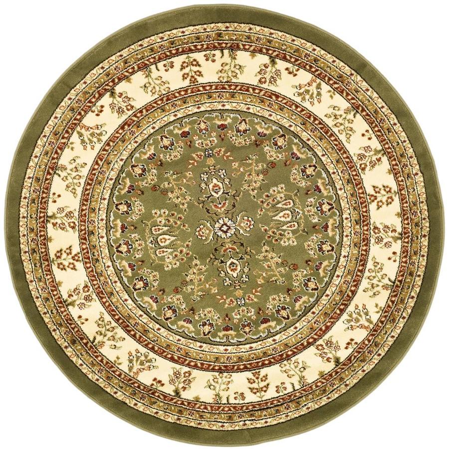 Safavieh Lyndhurst 8 ft x 8 ft Round Green Transitional Area Rug