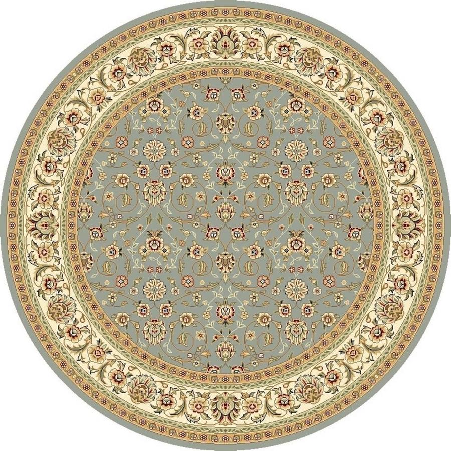 Safavieh 8 ft Round Blue Kashan Area Rug