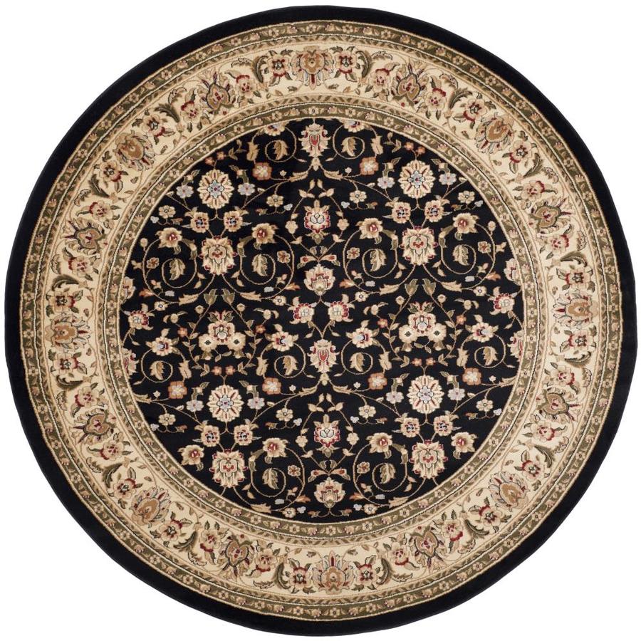 Safavieh Lyndhurst 5 ft 3 in x 5 ft 3 in Round Black Transitional Area Rug