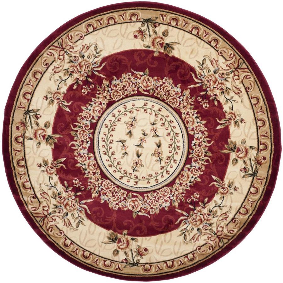 Safavieh Lyndhurst 8 ft x 8 ft Round Red Transitional Area Rug